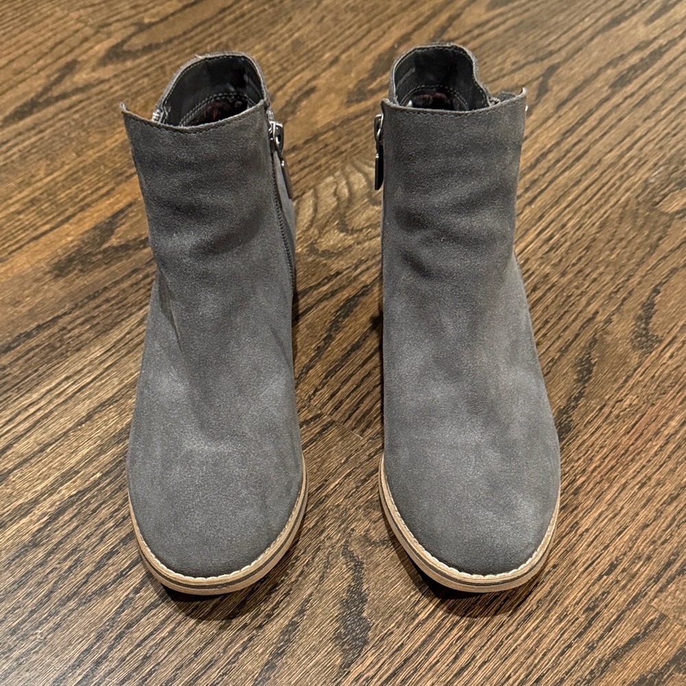 Blondo Charcoal Suede Ankle Booties